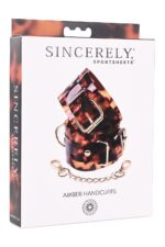 sportsheets amber hand cuffs - zdjęcie produktu