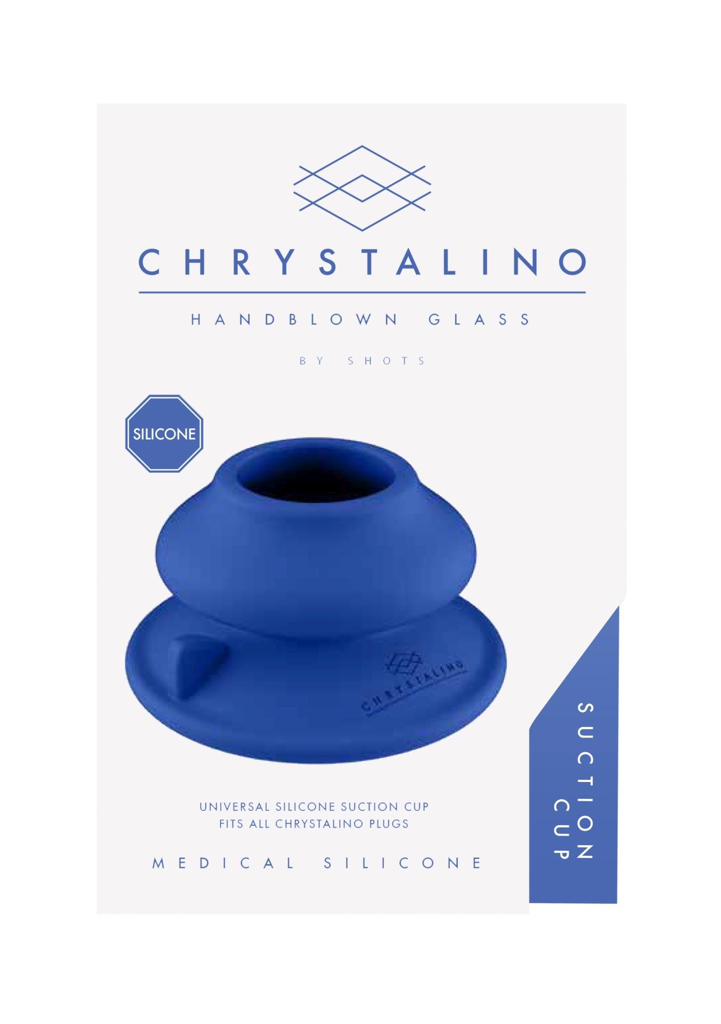36-CHR041BLU Chrystalino - Silicone Suction Cup - Blue - obrazek 1