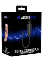 e stimulation vibrating urethral sounding plug black - galeria 1