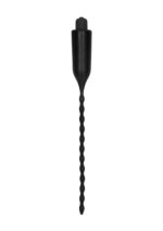 e stimulation vibrating urethral sounding plug black - galeria 6