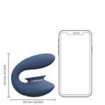 twitch 3 rechargeable vibrator suction silicone 10 speed blue grey - galeria 5