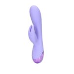 smooth silicone rabbit vibrator digital lavender - zdjęcie produktu