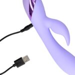 smooth silicone rabbit vibrator digital lavender - galeria 5