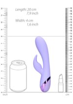 smooth silicone rabbit vibrator digital lavender - galeria 8