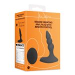 beaded vibrating anal plug with remote control - galeria 1