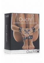 leather hand and legcuffs black - galeria 1