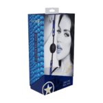 florence collection silicone ball gag blue - galeria 1