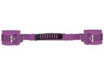 adjustable leather handcuffs purple - galeria 1