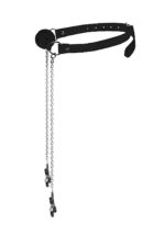 ball gag with nipple clamps black - galeria 2