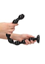ass snake beaded dildo 48 cm black - galeria 3