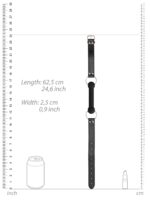 silicone bit gag with adjustable bonded leather straps - galeria 3