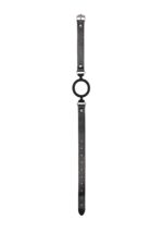 silicone ring gag with adjustable bonded leather straps - galeria 2