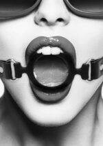 silicone ring gag with adjustable bonded leather straps - galeria 6