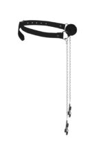 breathable ball gag with nipple clamps - galeria 3