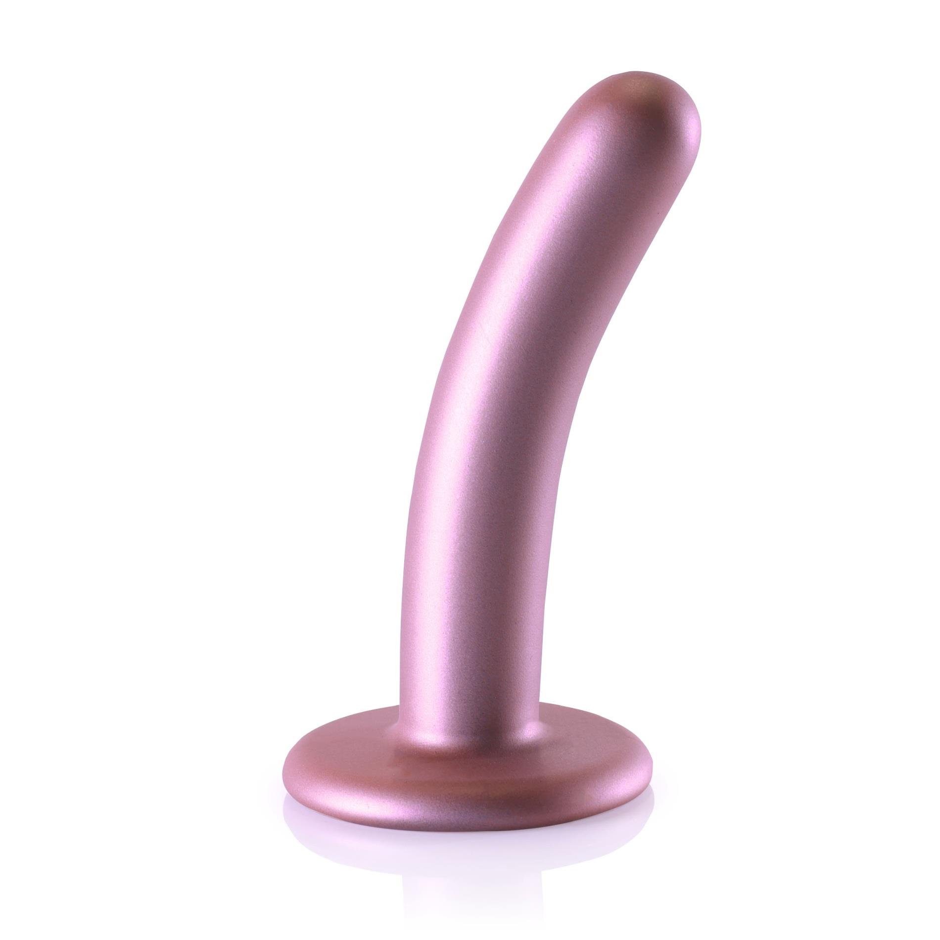 36-OU819ROS Smooth Silicone G-Spot Dildo - 5'' / 12 cm - obrazek 1