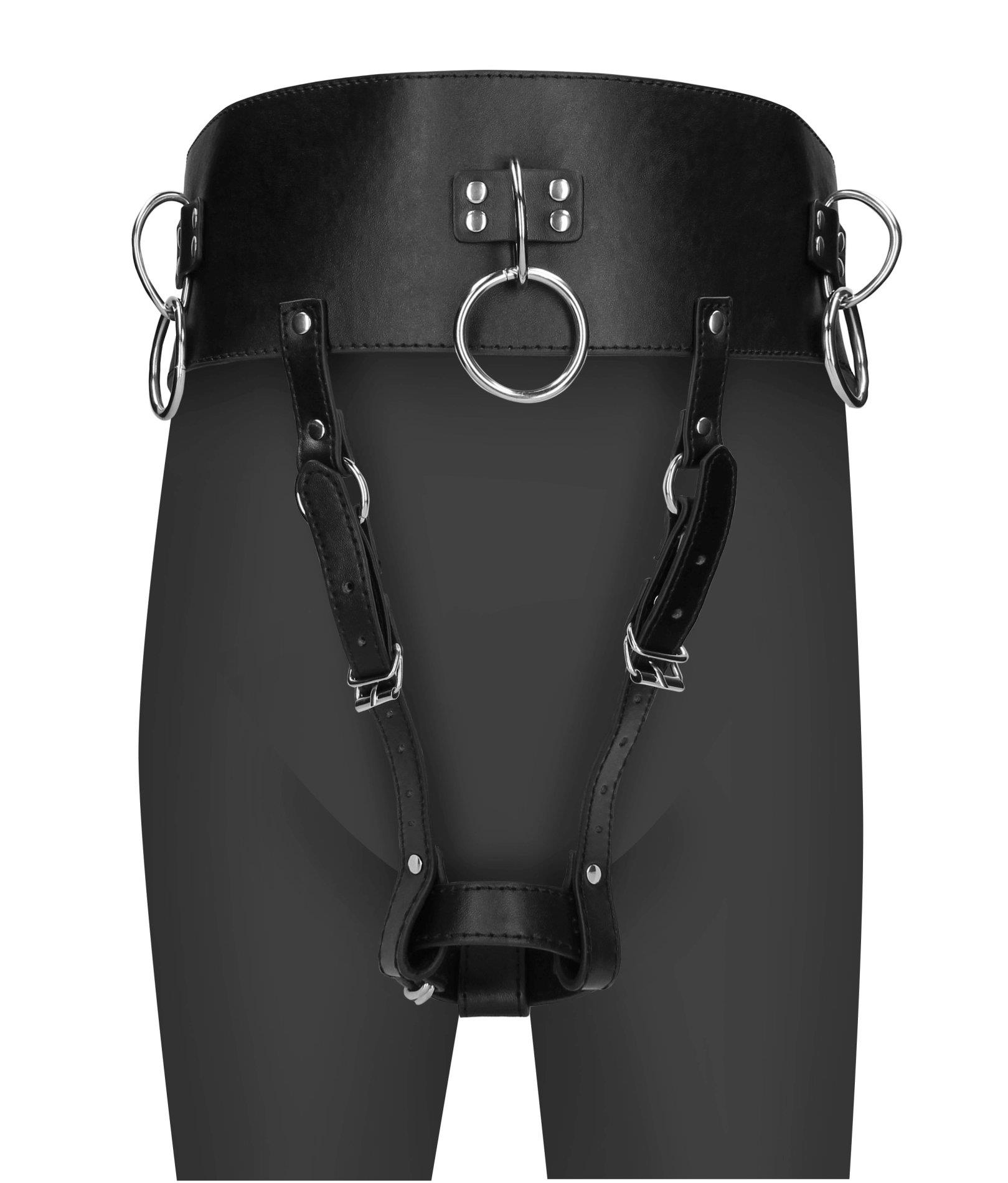 36-OU874BLK Belt with Vibrator Holder - Black - obrazek 1