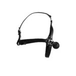head harness with solid ball gag black - galeria 4