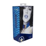 florence collection collar with leash blue - galeria 1
