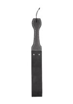 wooden handle belt whip slapper leather black - zdjęcie produktu