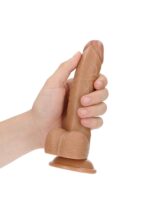 curved realistic dildo balls suction cup 7 18 cm - galeria 5