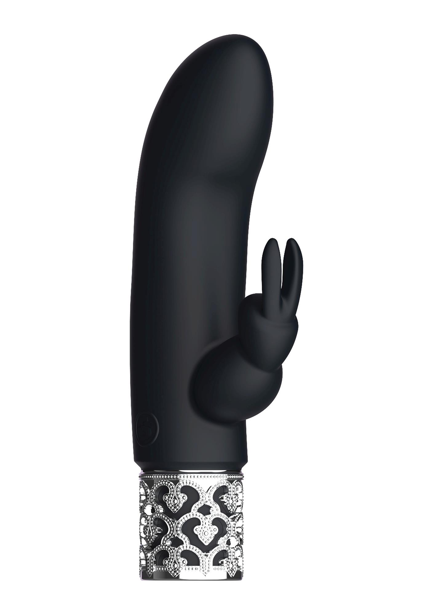 36-ROY012BLK Dazzling - Rechargeable Silicone Bullet - Black - obrazek 1