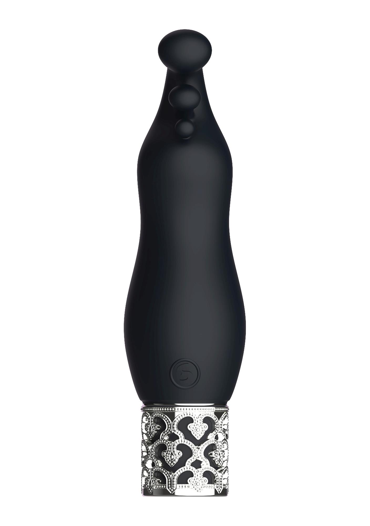 36-ROY013BLK Exquisite - Rechargeable Silicone Bullet - Black - obrazek 1