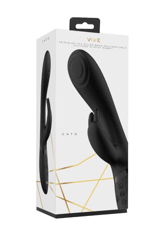 cato pulse g spot rabbit black - zdjęcie produktu