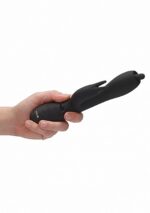 nilo pinpoint rotating g spot rabbit black - galeria 8