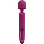 vive kiku rechargeable double ended wand with innovative g spot flapping stimulator pink - galeria 1
