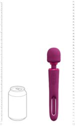 vive kiku rechargeable double ended wand with innovative g spot flapping stimulator pink - galeria 4