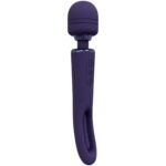 vive kiku rechargeable double ended wand with innovative g spot flapping stimulator purple - zdjęcie produktu