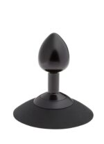 malesation alu plug with suction cup small black - galeria 1