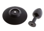 malesation alu plug with suction cup small black - galeria 2