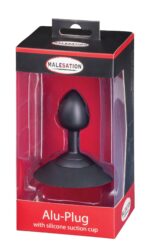 malesation alu plug with suction cup small black - galeria 5