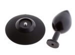 malesation alu plug with suction cup medium black - galeria 2