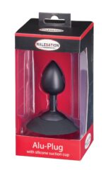 malesation alu plug with suction cup medium black - galeria 5