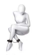 anonymo handcuffs pu leather print 27 cm - zdjęcie produktu