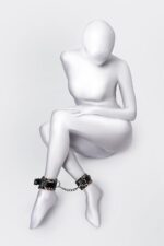 anonymo handcuffs pu leather print 27 cm - galeria 2