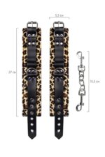 anonymo handcuffs pu leather print 27 cm - galeria 7