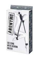 anonymo fixing sling with pillow velour black 127 cm - galeria 4