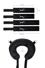anonymo fixing sling with pillow velour black 127 cm - galeria 6