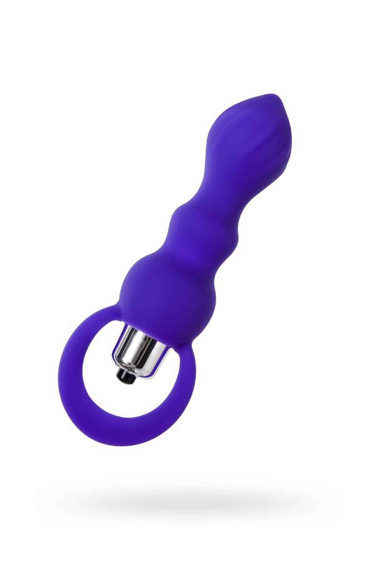 39-358009_01 ToDo by Toyfa Anal plug Curvy, silicone, purple, 14 cm, O 3.2 cm - obrazek 1