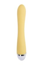 vibrator with clitoral stimulator flovetta by toyfa aster silicone yellow 22 cm - galeria 3