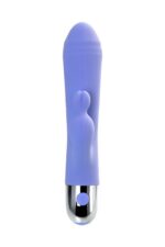 vibrator with clitoral stimulation flovetta crocus silicone purple 17 5 cm - galeria 1
