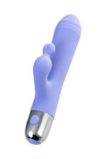 vibrator with clitoral stimulation flovetta crocus silicone purple 17 5 cm - galeria 4