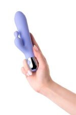 vibrator with clitoral stimulation flovetta crocus silicone purple 17 5 cm - galeria 6