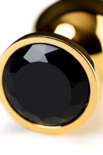 gold anal plug toyfa metal with pink round shaped gem - galeria 6