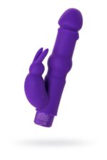a toys vibrator with clitoral stim silicone purple 18 cm - galeria 1