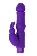 a toys vibrator with clitoral stim silicone purple 18 cm - galeria 2