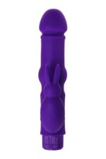 a toys vibrator with clitoral stim silicone purple 18 cm - galeria 4